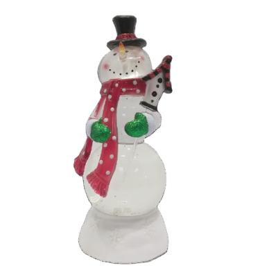 China King Need New Design Acrylic Acrylic LED Lighted Snowman For Christmas Decoration Snowman Glitter Snowman for sale