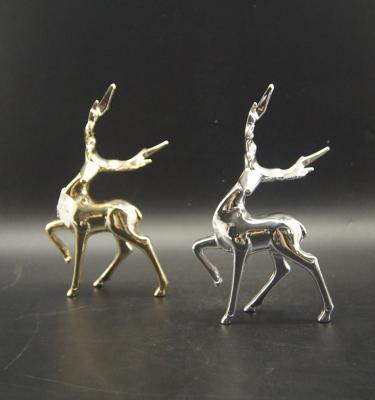 China Need Hot Sale Plastic Electroplating King Plating Gold and Silver Reindeer for Christmas Decoration for sale