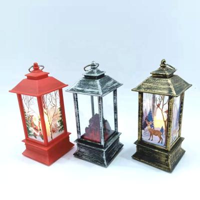 China Acrylic Christmas Kerosene Lamp Simulation Flame LED Candle Lamp Christmas Decoration for sale