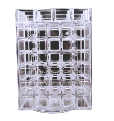 China King Need Factory Direct Acrylic/PS Lipstick Organizer Rotating Cosmetic Storage Box Viable Lipstick Holder for sale