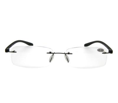 China Custom Rimless Rimless Reading Glasses With C.54*18*145 for sale