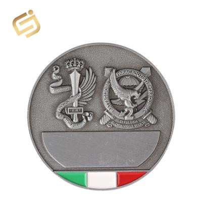 China Europe Manufacturers Shapes Military Challenge Metal Coin for sale