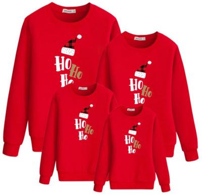 China Family Christmas QUICK DRY Sweaters Father Mother Daughter Son Matching Outfits Look New Year Kids Hoodies Apparel Mommy And Me Clothes for sale