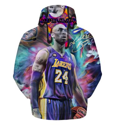 China Streetwear Fashion Color Hoodies Kobe Bryant Hoodie 3D Print QUICK DRY Sweatshirt Multiple Men Women Pullover for sale