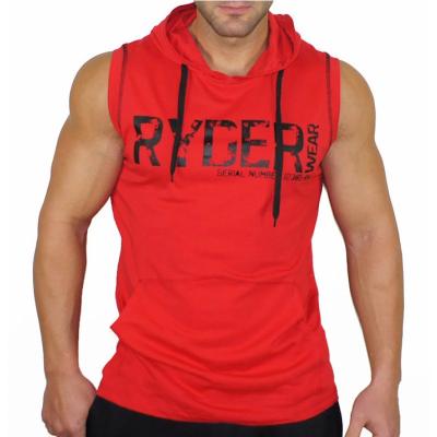 China QUICK DRY Hoodies Men Fails Hip Hop Streetwear Slim Sleeveless Slim Hooded Workout Bodybuilding Gym Muscle Men Top Elastic Tank Top for sale