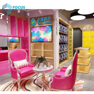 China Mobile Phone Retail Store China Store Furniture Electronics Store Counter Mobile Phone Display Table Cell Phone Case Shelf for sale