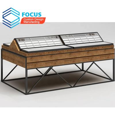 China Manufacture Optical Factory Direct Fancy Retail Store Furniture Wood Design Fitting Optical Shop Shop Display Showcase for sale