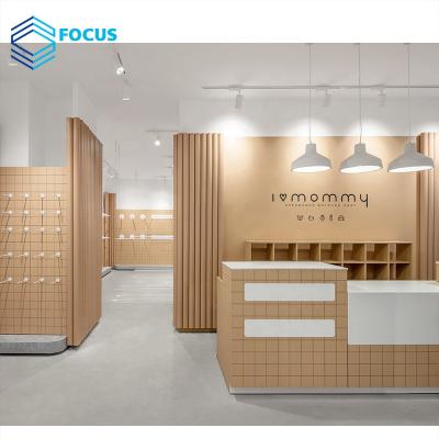 China Baby store retail design kids store fixtures kids shop fittings wooden clothing kids shop decoration for sale