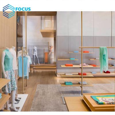 China Ladies Shop Wooden Fixture China Factory Store Interior Design Ladies Clothing Ladies Clothing Retail Display for sale