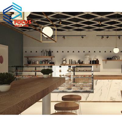 China Modern commercial mall cafe bar decoration coffee kiosk designs cafe interior design counter for sale