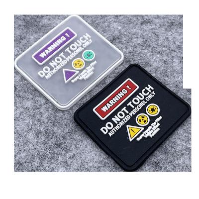 China hot selling customized OEM 3D logo heat transfer clothing bag hat pet emboss 3D printer soft PVC silicon label rubber patch for sale