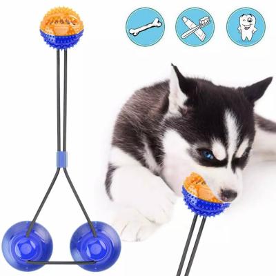 China Large Tpr Chew Dog Chew Cup Durable Eco-friendly Funny Custom Viable Suction Rubber Strong Durable Cup Pet Toys for sale