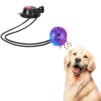 China Viable Hot Sales Pet Supplies Chew Ball Suction Cup Tug Dog Rope Dog Self Play Toy for sale