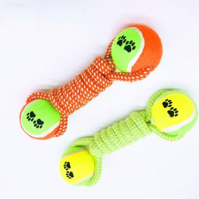 China Custom Viable Dog Toys Chew Toys Custom Dog Ball Rope Traction Dog Toy for sale