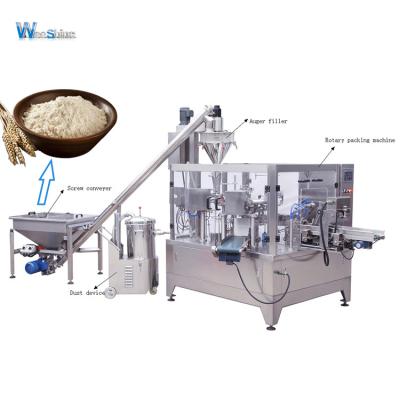 China Factory Direct Selling Food Stand Up Pouch Whole Wheat Starch Yeast Powder Filling Packing Machine for sale