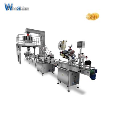 China Food Multihead Automatic Weigher Rotary Nuts Canned Packing Machine For PET Glass Jar for sale