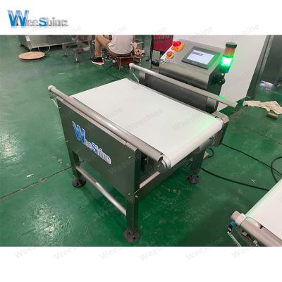 China Eliminate Unqualified Products Automatic Bag Food Conveyor Check Weigher 3000g Weight For Weight Checking for sale