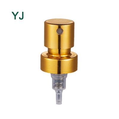 China Spill Non Fea13 15 Aluminum Pump Sprayer 18 20Mm Crimp Perfume Gold Perfume Pump Filling Sprayer Aluminum for sale