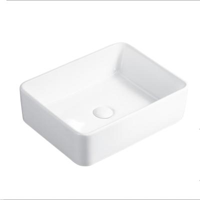 China Simple modern clean easy easy to clean bathroom rectangular Art Basin Ceramic Basin for sale