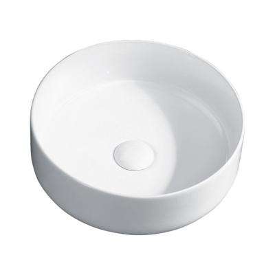 China Easy Clean High Quality White Cheap Price Bathroom Table Top Around Small Ceramic Hand Basin Sink for sale