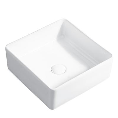 China New Design Easy Clean Toilet Sink Modern Bathroom Basin Sinks Square Basin for sale