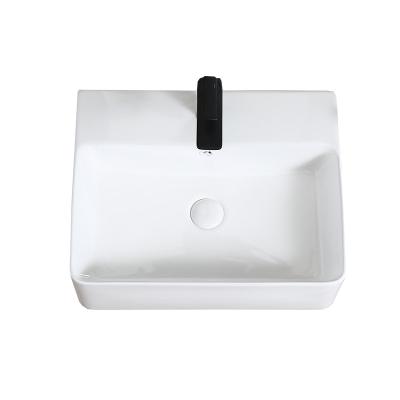 China New Design Easy Clean Hand Basin Kitchen Basin Rectangular Ceramic Sink for sale