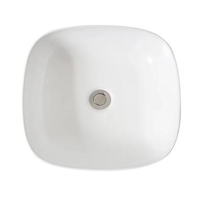 China Hot Selling Modern Design Easy Clean Ceramic One Piece Basin Sink Single Hole for sale