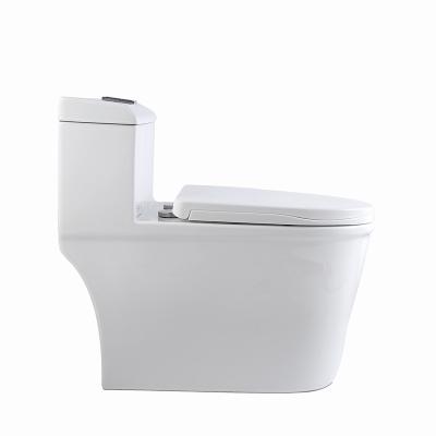 China Bathroom Sanitary Wash Down Double-Flow China Factory Supply Ware One Piece WC Toilet Sets Bathroom for sale