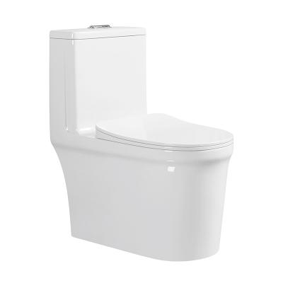 China Double-flow factory direct sale ceramic one-piece toilet WC bathroom preschool toilets for sale