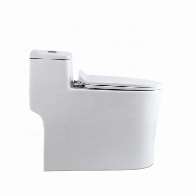 China White Ceramic Bottom Toilet Cistern Double-Flow S Trap Sanitary Ware For Small Bathroom for sale