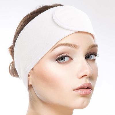 China Fashion Factory Wholesale Soft Elastic Make Up Cosmetic Wash Face Headband Spa Bath Hair Band for sale