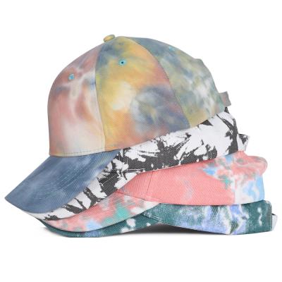 China COMMON Wholesale Baseball Cap Cotton 6 Panel Tie Dye Hats for sale