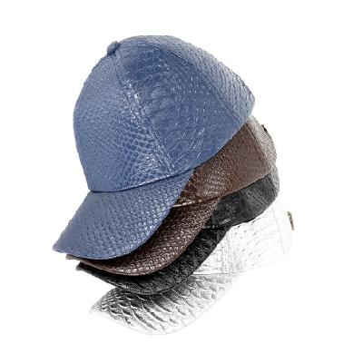 China Waterproof 6 Panel Outdoor Sport Waterproof Hat Leather Baseball Caps For Men for sale