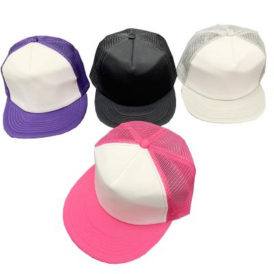 China COMMON Cheap Blank Mesh Hats Snapback 5 Panel Trucker Hat for sale