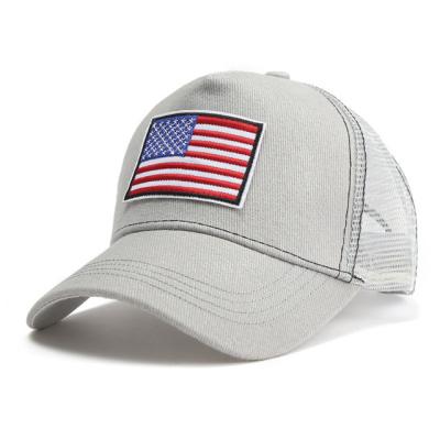 China JOINT Custom Hats For Men Baseball American Flag Trucker Hats In Bulk for sale