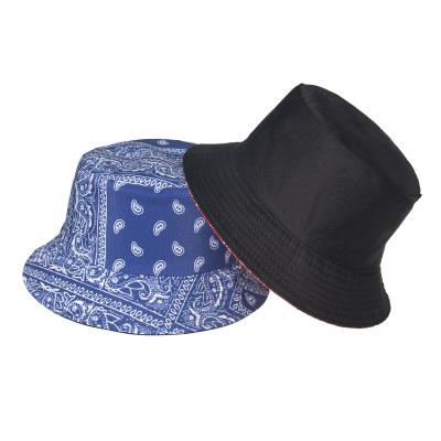 China Fashion\Comfortable Promotional Double Sided Hat\Durable Fisherman Paisley All Over Print Bucket Hats for sale