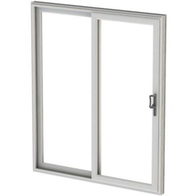 China Custom Size Sound Insulation Automatic Aluminum Frame Glass Single French Sliding Door Aluminum Sliding Door for sale