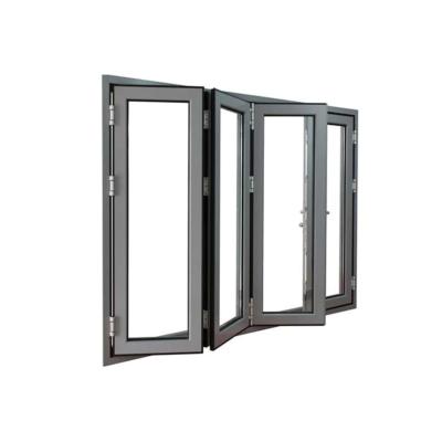 China Sound Insulation Apartment Entrance Doors Aluminum Alloy Folding Mosquito Screen Door for sale