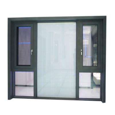 China Swing Classic Design Heat Insulated Aluminum Frame Double Glazed Aluminum Casement Window for sale