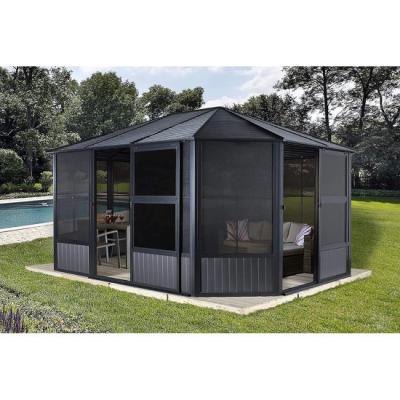 China 4 season glass aluminum sunroom modern china freestanding conservatory aluminum solarium for sale