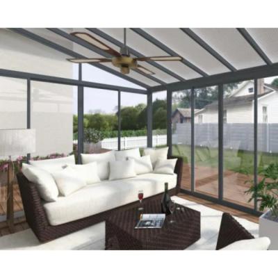 China Polycarbonate Curve Modern Telescopic Aluminum Glass Pool Patio Roof Conservative Sunroom for sale