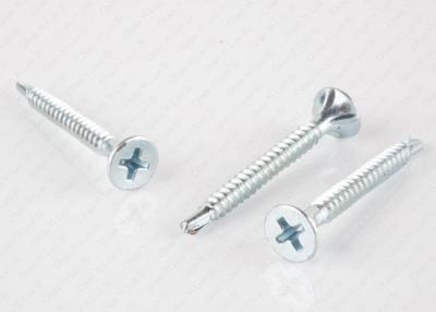 China Wood To Metal Self Drilling Screws Fine Thread , Flat Head Self Drilling Security Screws for sale