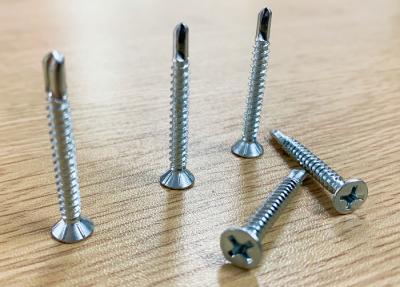 China Flat Countersunk Head Full Thread Self Drilling Screws UPVC 3.9x19 for sale