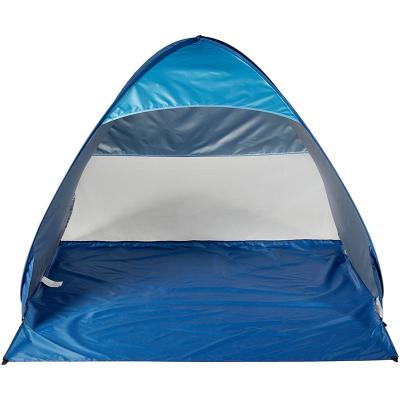 China Skip stype; UV coating; Large Front Door Portable Camping Tents 2 Person Ultralight Fishing Outdoor Automatic Beach Anti UV Shelter Hut Noise Up Beach Shade Tent for sale