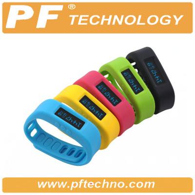 China Monitor rojo del sueño del perseguidor de la pulsera de la aptitud de la pulsera de reloj de Bluetooth en venta