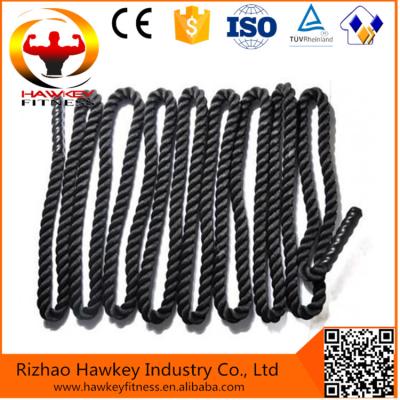 China 100% poly high quality easy dacron gym power rope/gym battle rope for sale for sale