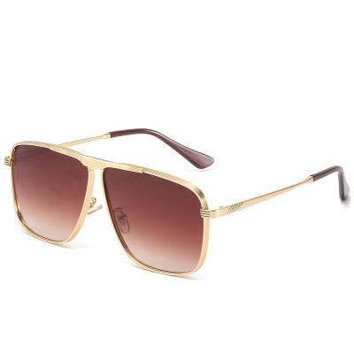 China Fashion Sunglasses 2021 Wholesale Newest Fashion Italy Sunglasses Metal Sunglasses Square Frame Unisex Sunglasses for sale