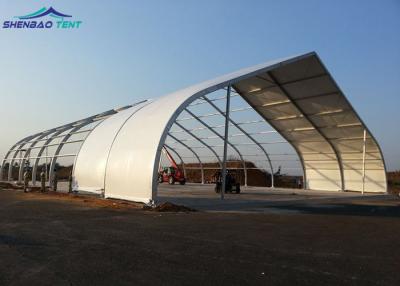 China Curved Aircraft Hangar Tent With Maximum Wind Loading 120 km/h for sale