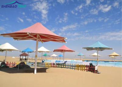 China Colored Strong Tensile Roof Structures Steel for Beach Sunshade for sale