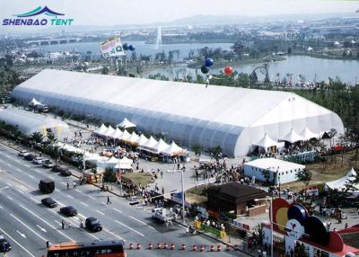 China Movable PVC Aluminum Expo TFS Curved Tent 40m Clear Span for Large Outdoor Promotion for sale